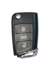 Carcasa cheie briceag pentru Skoda 3 butoane 