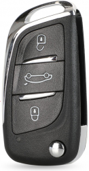 Carcasa Cheie pentru Peugeot 3 But cu loc pentru baterie HU83 