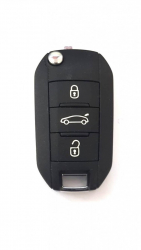 Carcasa cheie pentru Peugeot briceag 3 but cu lamela HU 83 