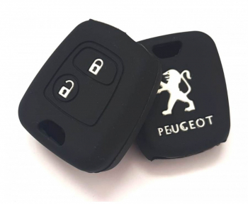 Husa silicon carcasa cheie pentru Peugeot 2 but negru 