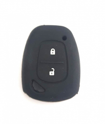 Husa silicon carcasa cheie pentru Renault 2 but negru 