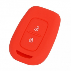 Husa silicon carcasa cheie pentru Renault 2 but rosu 