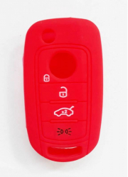 Husa silicon carcasa cheie pentru Renault 4 but rosu 