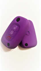 Husa silicon carcasa cheie pentru Smart 3 butoane roz 