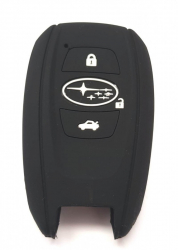 Husa silicon carcasa cheie pentru Subaru 2 butoane negru 