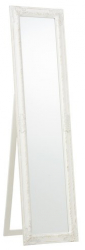 Oglinda decorativa de podea cu picior suport Vintage - Alba 160 cm x 40 cm 