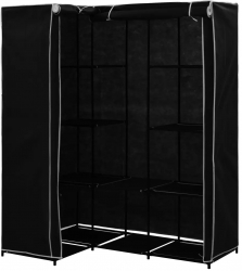 vidaXL Sifonier de colt negru 130 x 87 x 169 cm 