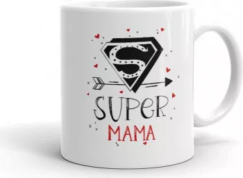 Cana personalizata Super Mama 