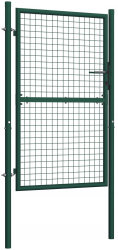 vidaXL Poarta de gard verde 100 x 150 cm otel 