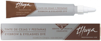 Vopsea pentru gene si sprancene maro cenusiu 14 ml Thuya Professional Ash Brown 