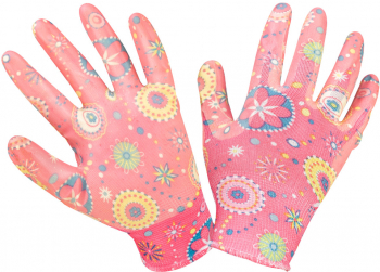 Manusi Gradina Motiv Floral Extra EvoTools roz marimea 8 