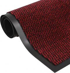 vidaXL Covoare usa anti-praf 2 buc. rosu 80x120 cm dreptunghiular
