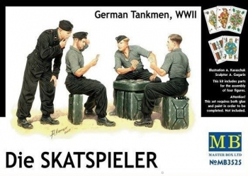 1 35 Die Skatspieler German Tankmen WWII - 4 figures 1 35