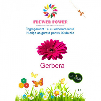 FLOWER POWER ingrasamant cu eliberare lenta si efect timp de 90 de zile 5 grame-Gerbera 