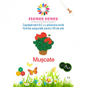 FLOWER POWER ingrasamant cu eliberare lenta si efect timp de 90 de zile 5 grame-Muscate 