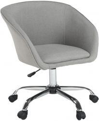 Fotoliu de birou material textil gri-maro metal LENER 