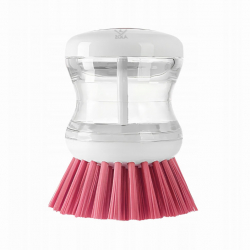 Perie de vase Zola® cu dozator pentru detergent rosu 