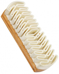 Perie pentru curatarea pantofilor de piele intoarsa si nubuck Zola® maner din lemn material cauciuc 12.5x4.2x3 cm