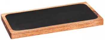 Platou servire / tocator din lemn de accacia Ava Wenko Black Outdoor Kitchen 55103100 