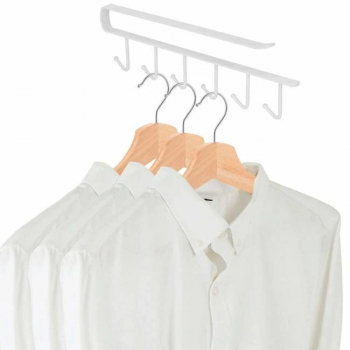 Set 2 cuiere metalice pentru rafturi alb 
