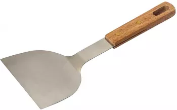 Spatula pentru gratar otel inoxidabil cu maner de lemn 10 5 x 27 5 x 2 cm Enders 8795 