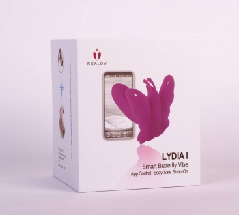 Vibrator Clitoris Realov Lydia I Smart Butterfly Vibe Purple Aplicatie Telefon Realov Violet 