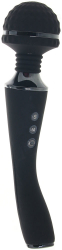 Vibrator Magic Wand NS Toys Sugar Pop Bliss functie de incalzire 5.4 cm grosime Negru 