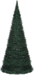 vidaXL Brad snur de Craciun artificial pop-up pre-iluminat verde 210cm 