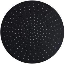 vidaXL Cap de dus tip ploaie rotund negru 40 cm otel inoxidabil 