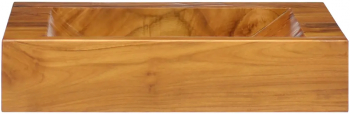 vidaXL Chiuveta 50x35x10 cm lemn masiv de tec 