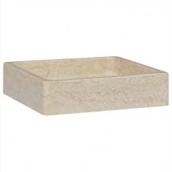 vidaXL Chiuveta crem 40x40x10 cm marmura 