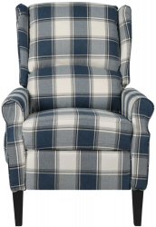 vidaXL Fotoliu de masaj rabatabil albastru material textil 