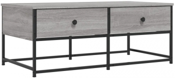 vidaXL Masuta de cafea gri sonoma 100x51x40 cm lemn compozit 