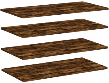 vidaXL Rafturi perete 4 buc. stejar fumuriu 80x40x1 5 cm lemn compozit 