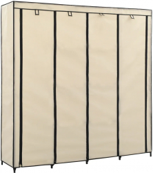 vidaXL Sifonier cu 4 compartimente crem 175 x 45 x 170 cm 