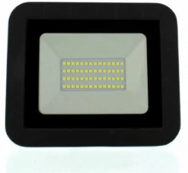 Proiector LED 30W 2700lm IP65 6500K negru Well 