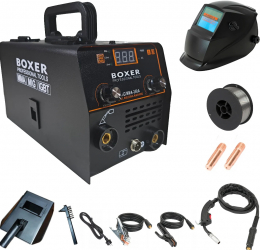 Aparat invertor sudura MIG MMA 350A + masca automata + fir flux + accesorii SR-2020+M+F