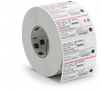 Etichete Termice Autoadezive Personalizate 58x43 mm 1000 Etichete/Rola 1 Rand Tipar 3 Culori - BPTE58433C 