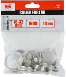 Set 10 coliere inox pentru furtun 16-32 mm Evo Pro 