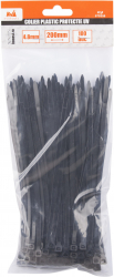 Set 100 buc coliere soricei plastic EvoTools 679356 protectie UV 4.8x200 mm 