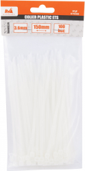 Set 100 buc coliere soricei plastic EvoTools 679366 3.6x150 mm 