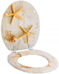 vidaXL Capace WC 2 buc. MDF model stea de mare