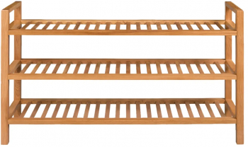 vidaXL Pantofar cu 3 rafturi 100x27x60 cm lemn masiv de stejar