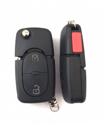 Carcasa cheie briceag pentru VW 2+1 buton de panica 