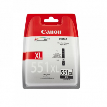 Cartus cerneala Canon CLI-551XL black capacitate 11ml pentru Canon Pixma IP7250 Pixma IP8750 Pixma IX6850 Pixma MG5450 Pixma MG5550 Pixma 