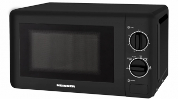 Cuptor cu microunde Heinner HMW-20BK2 capacitate 20L putere cuptor 700W temporizator control mecanic 6 nivele de putere timp maxim de 