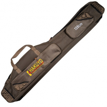 Husa Hakuyo transport Lansete/Vergi cu 4 compartimente + 2 buzunare Lungime 135 cm accesorii pescuit
