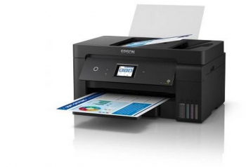Multifunctional inkjet color CISS Epson L14150 dimensiune A3+ Printare Copiere Scanare Fax duplex A4 viteza 38ppm alb- negru 24ppm 