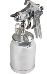 Pistol de vopsit cu aer comprimat Evotools 1000ml Pmax 3 bar duza 2 mm racord aer 1/4