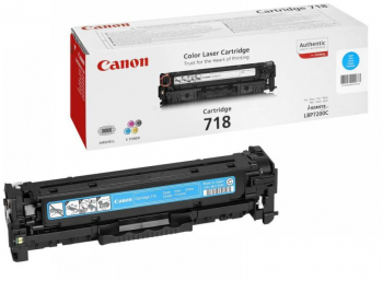 Toner Canon CRG718C cyan capacitate 2900 pagini pentru LBP-7200Cdn 